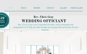 Rev. Chris Gray Wedding Officiant - Logo