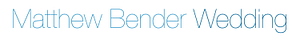 Matthew Bender Wedding - Logo